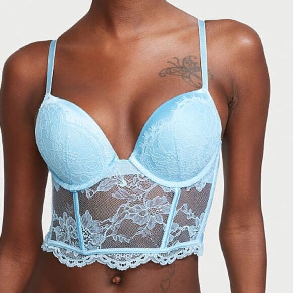 Victorias Secret Very Sexy Bombshell Add-2-Cups Push Up Corset Top bra 34B - Picture 1 of 7